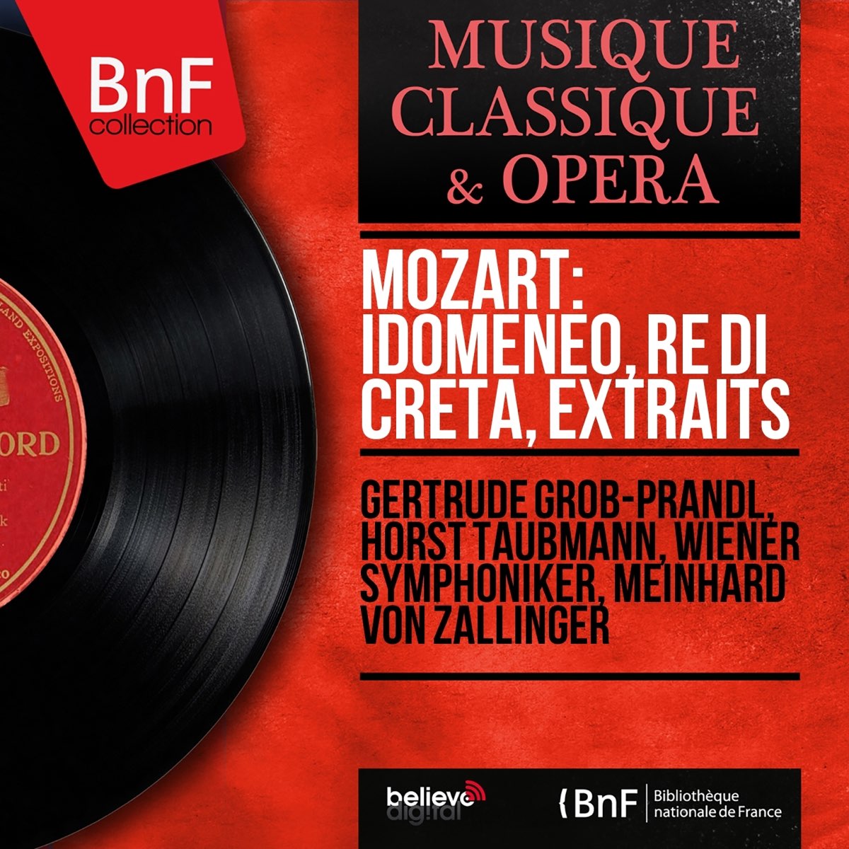 Mozart Idomeneo Re Di Creta Extraits Mono Version EP By