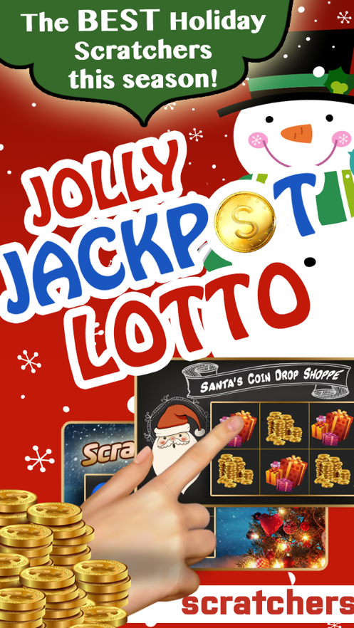 jolly jackpot lotto - lucky christmas scratchers