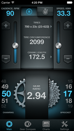 ‎Bike Gear Calculator - Bike Gears, Cycling Gear Calculator, Bicycle Gear Calculator Screenshot