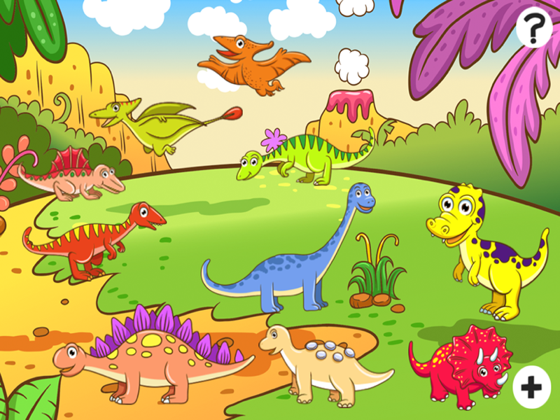 游戏有关恐龙的孩子: 了解 为 幼儿园和幼稚园