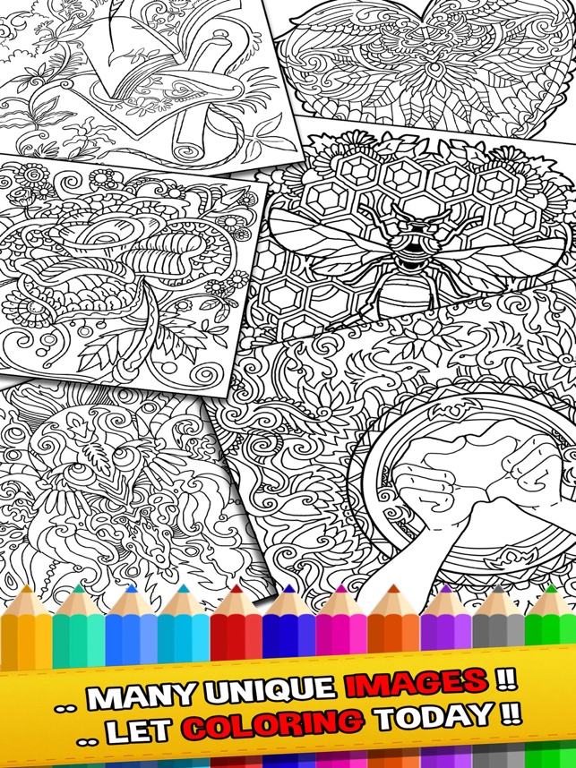 ‎MultiColor Therapy - Coloring Book for Adults Art Screenshot