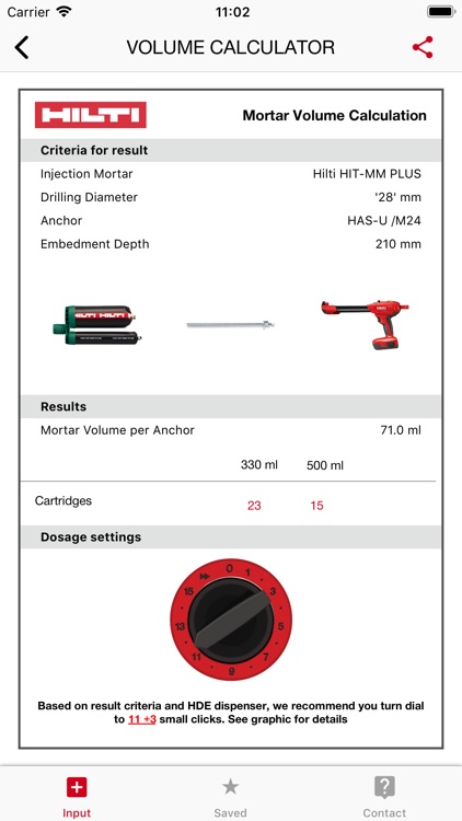 Hilti Volume Calculator By Hilti Ag