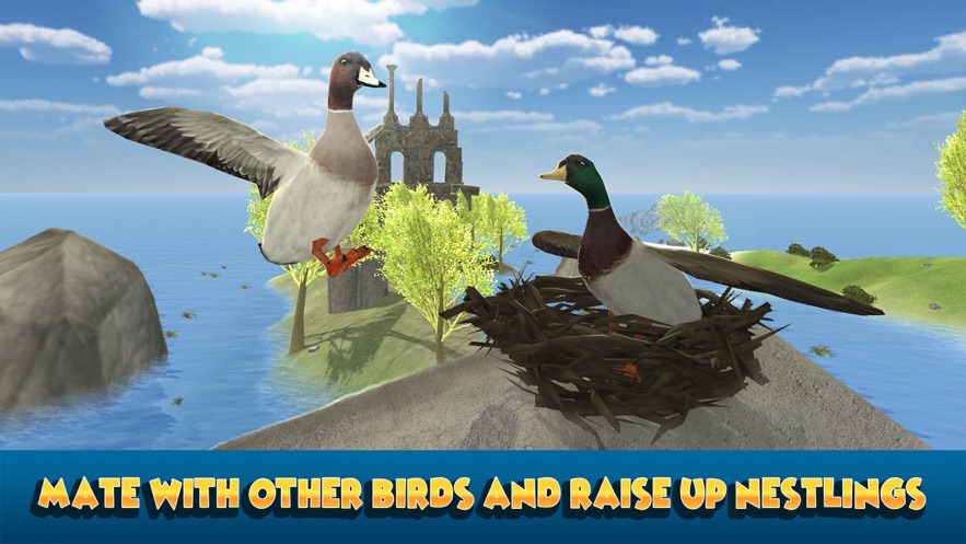 flying duck simulator: wild bird life 3d