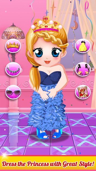 baby princess salon hair makeover games