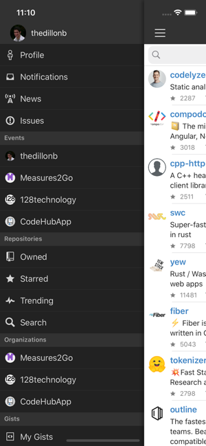‎CodeHub - A Client for GitHub Capture d'écran