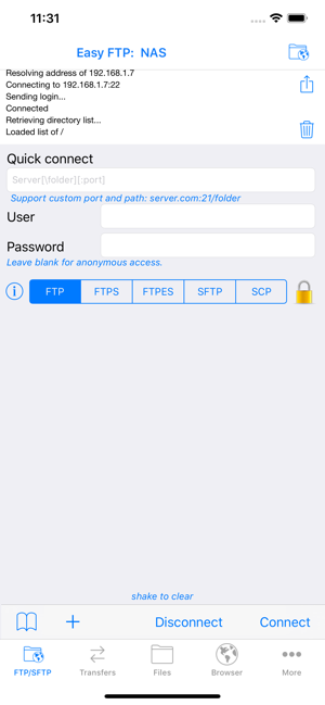 ‎Easy FTP & SFTP Pro Screenshot