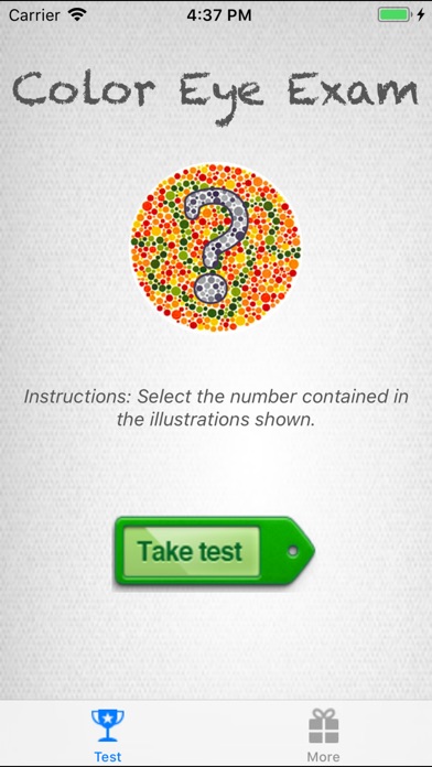 colorblind eye exam test