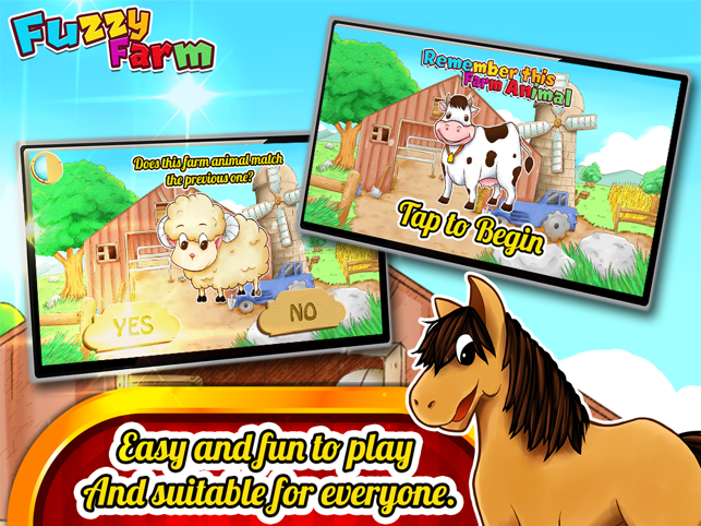 ‎Fuzzy Farm : Animal Matching Game, A Free Games for Kids Screenshot