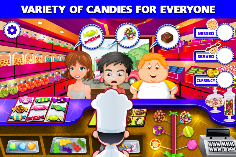 kids candy shop - free sweet store & dessert food