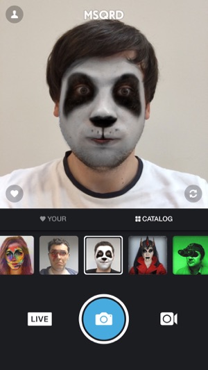 ‎MSQRD — Live Filters & Face Swap for Video Selfies Screenshot