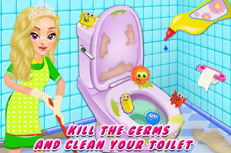 dirty bathroom cleaning