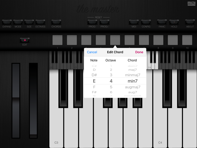 ‎The Master MIDI Keyboard Screenshot