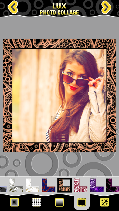 lux photo collage editor: luxurious picture frames & grid maker