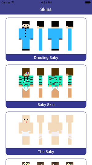 baby skins for minecraft pe - boy & girl skinseed