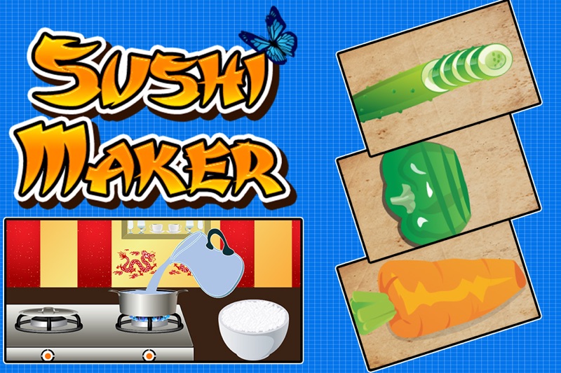 sushi maker - maak eten in dit koken chef spel voor kinderen