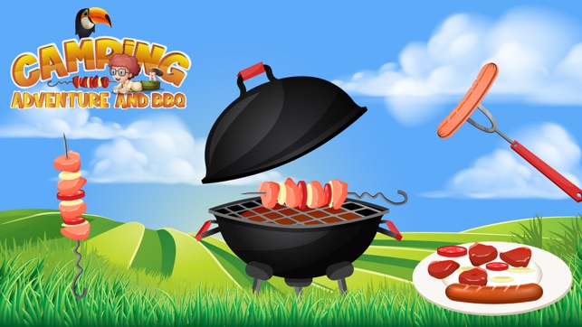 camping adventure bbq outdoor cooking party and fun game