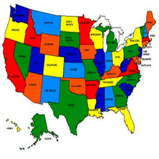 USA Maps - Free State Interactive Learning Game