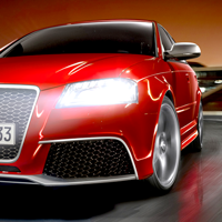 アスファルト：Audi RS 3