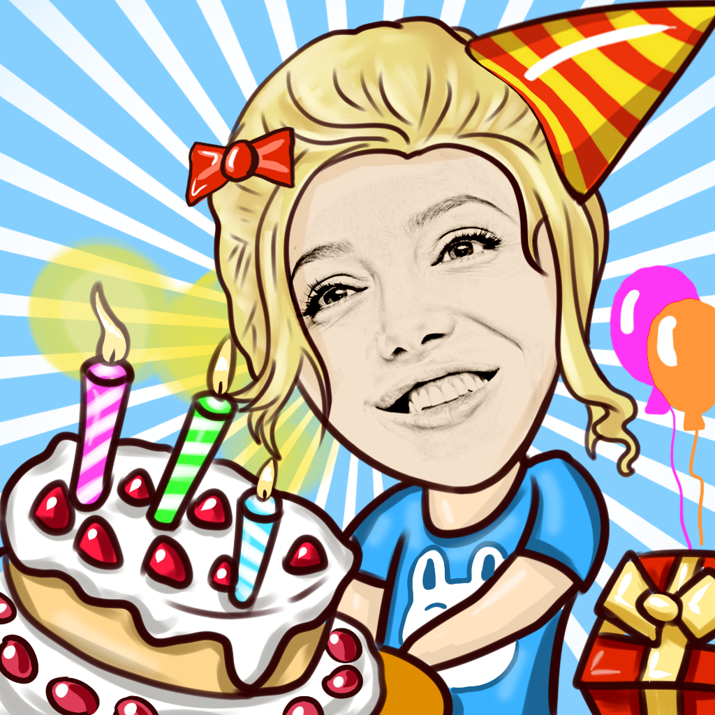 Birthday Gif Camera-Animated Sketch Cartoon Cards Maker