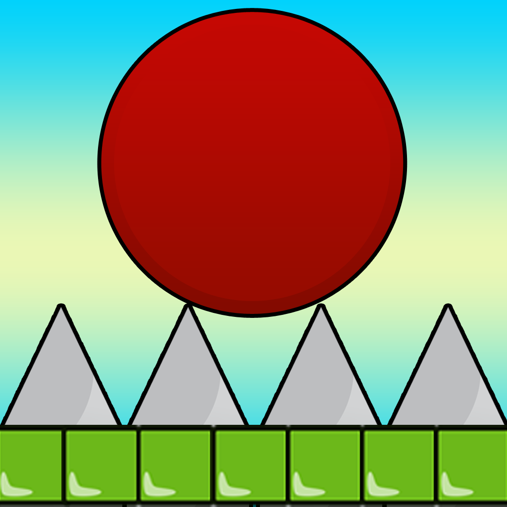 Avoid The Spikes In This Red Bally Bouncing Ball World (Pro) icon