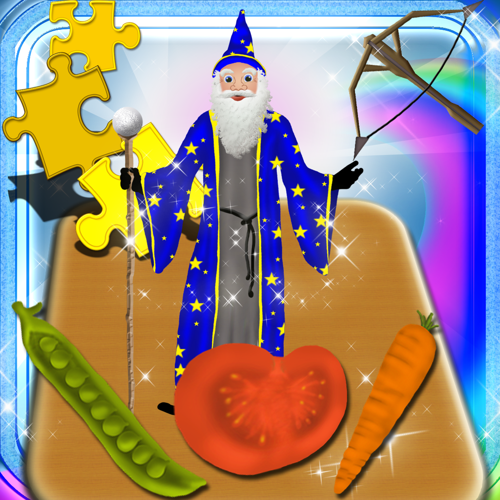 123 Learn Vegetables Magical Kingdom - Food Learning Experience All In One Games Collection icon