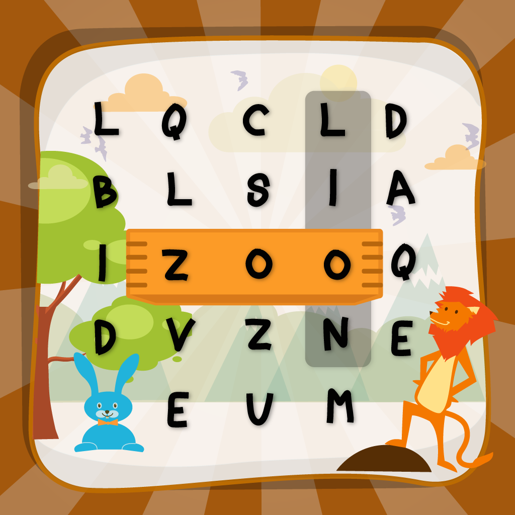Word Search In The Zoo 