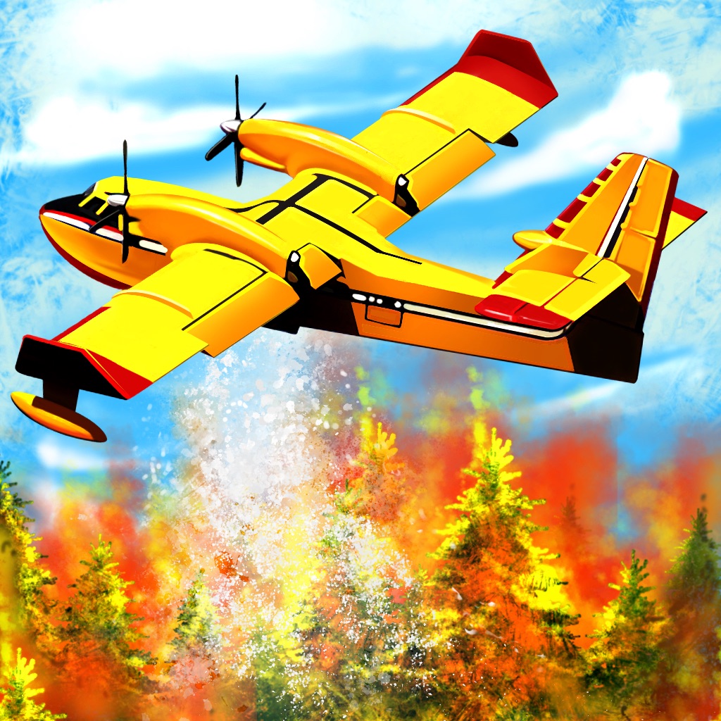 Airplane Firefighter Simulator 3D PRO - Full Emergency Rescue Flying Flight Simulation Version