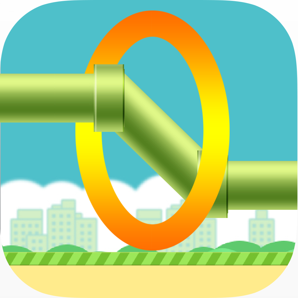 Flappy Circle Flinch - Don't Stop Through The Ring ! iOS App