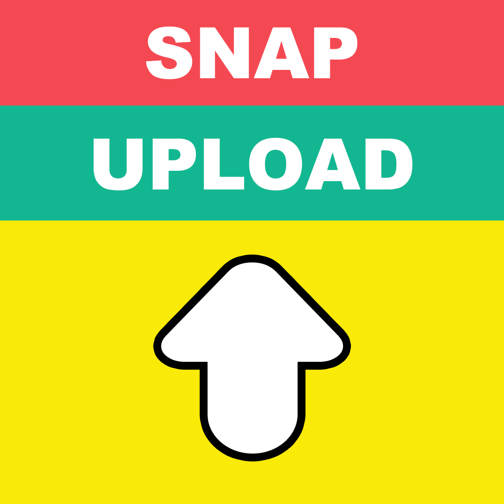 Snap Upload for Snapchat - send photos & videos from camera roll free Icon