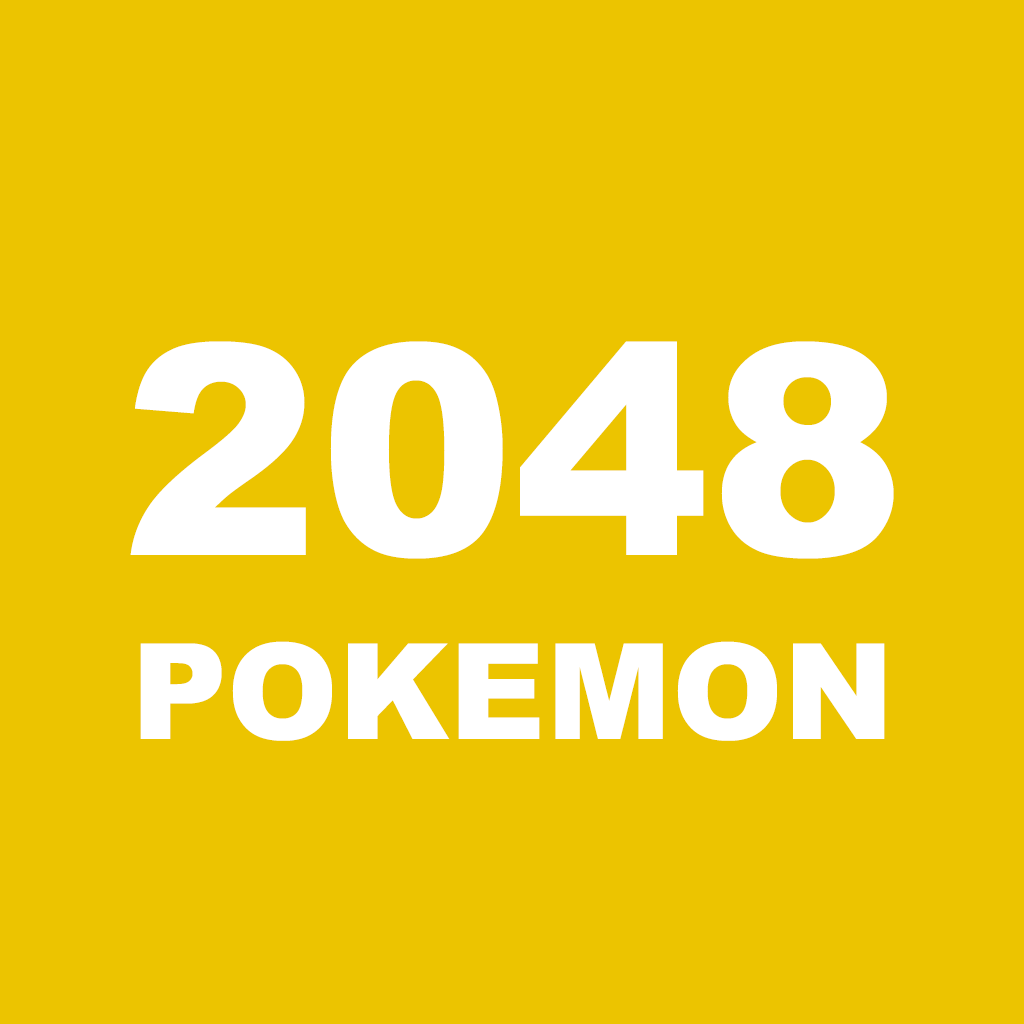 2048 Pokemon Version (3x3 4x4 5x5 6x6 Board Size - Endless Mode): Logic Number Puzzle Game