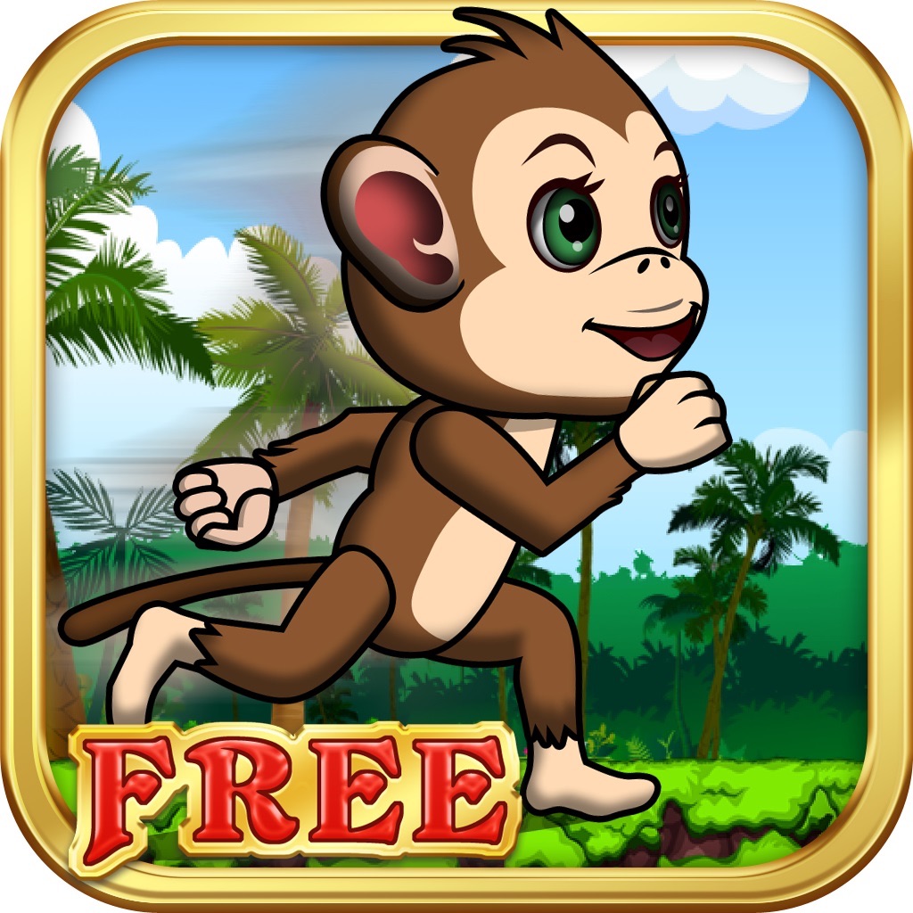 Hungry Monkey FREE - Funny Runner Game