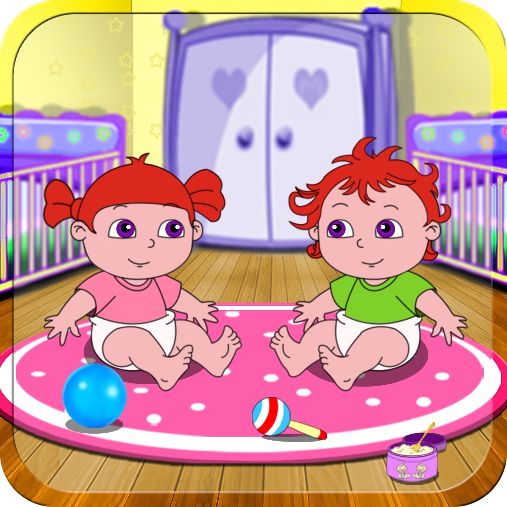 Alice's playingtime with baby twins - free kid games