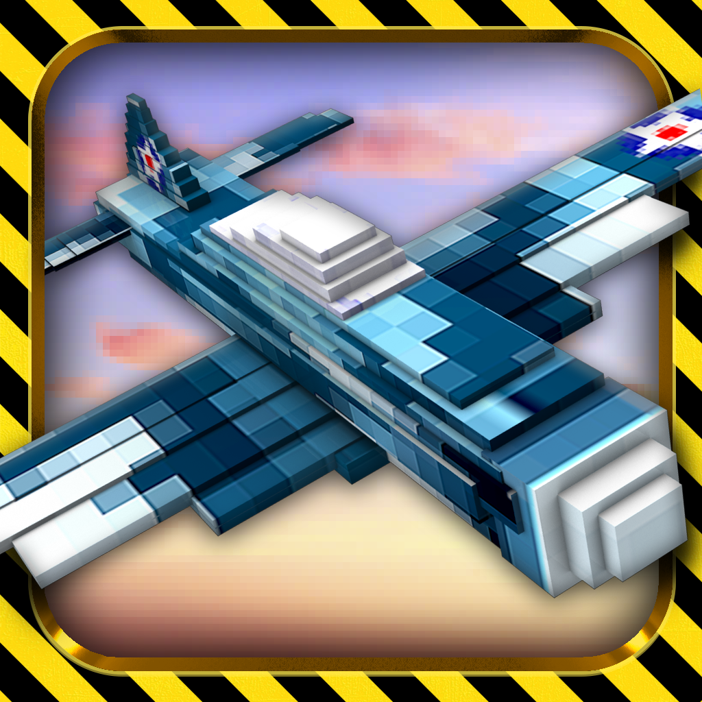 Blocky Wars Free - Mine Box Air Planes Flying Game icon