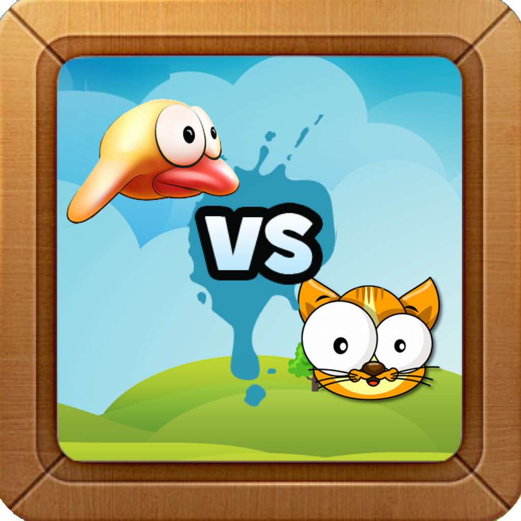 Flappy vs Cat : Learning to Fly Or Race. challenge down friends, share score to Facebook. icon