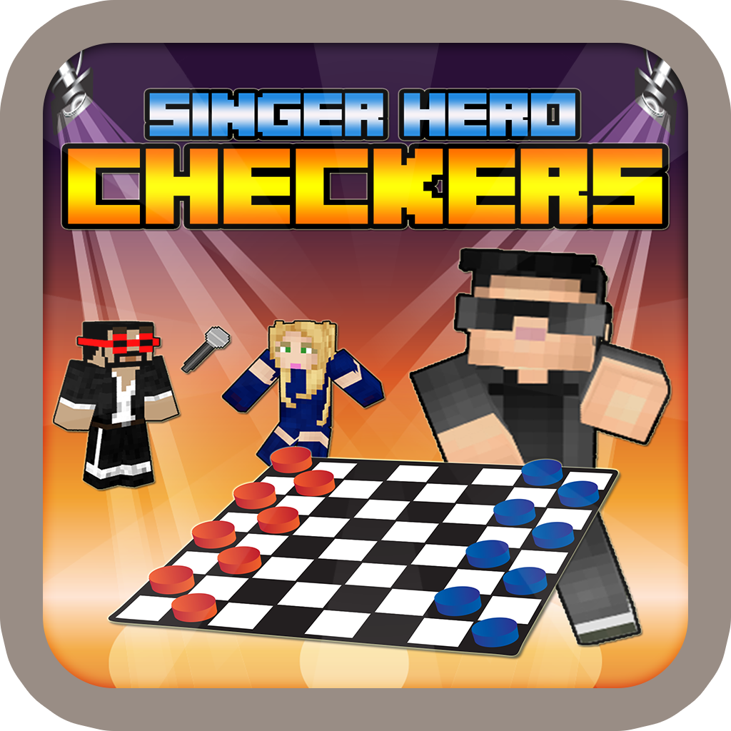 Singer Hero Star Checkers - Block Craft World Edition icon