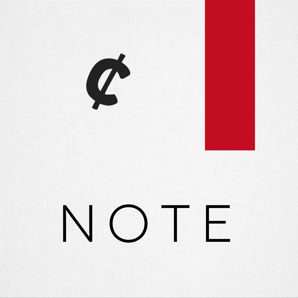 Cent Notes.