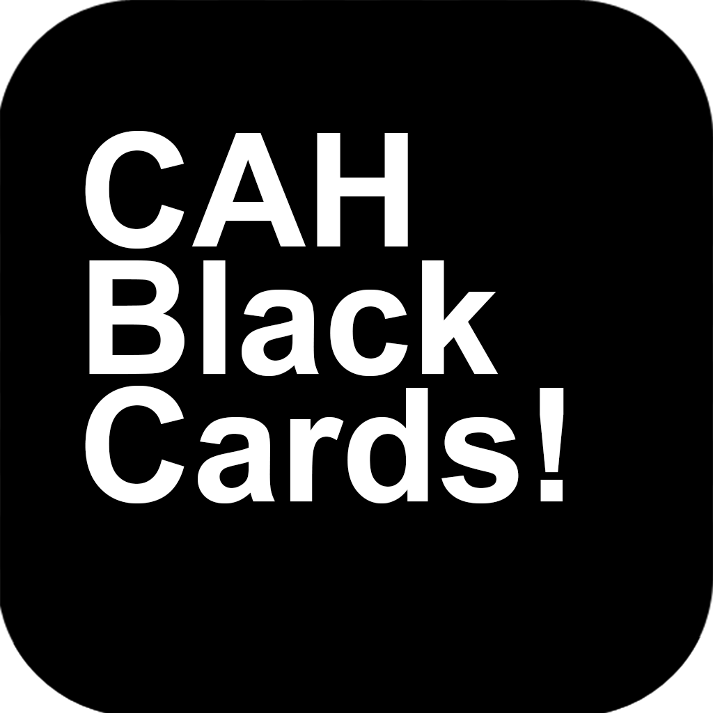 Black Card for Cards Against Humanity Game Expansion Pack