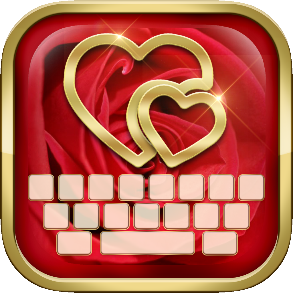 KeyCCM – Love In My Heart : Custom Colour & Wallpaper Keyboard Themes in the Valentine Sweet Style