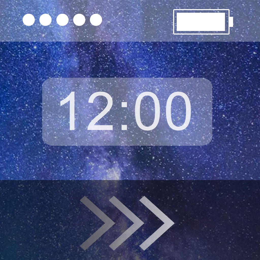 Cool Lock Screen - Customize Your Wallpaper with Color Status Bar,Battery,Signal & More icon