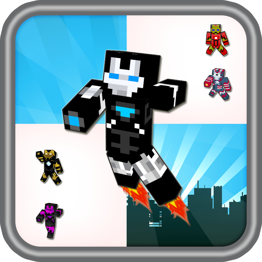 Iron Blocks 3D Hero Step Up Free - man & boy block edition icon
