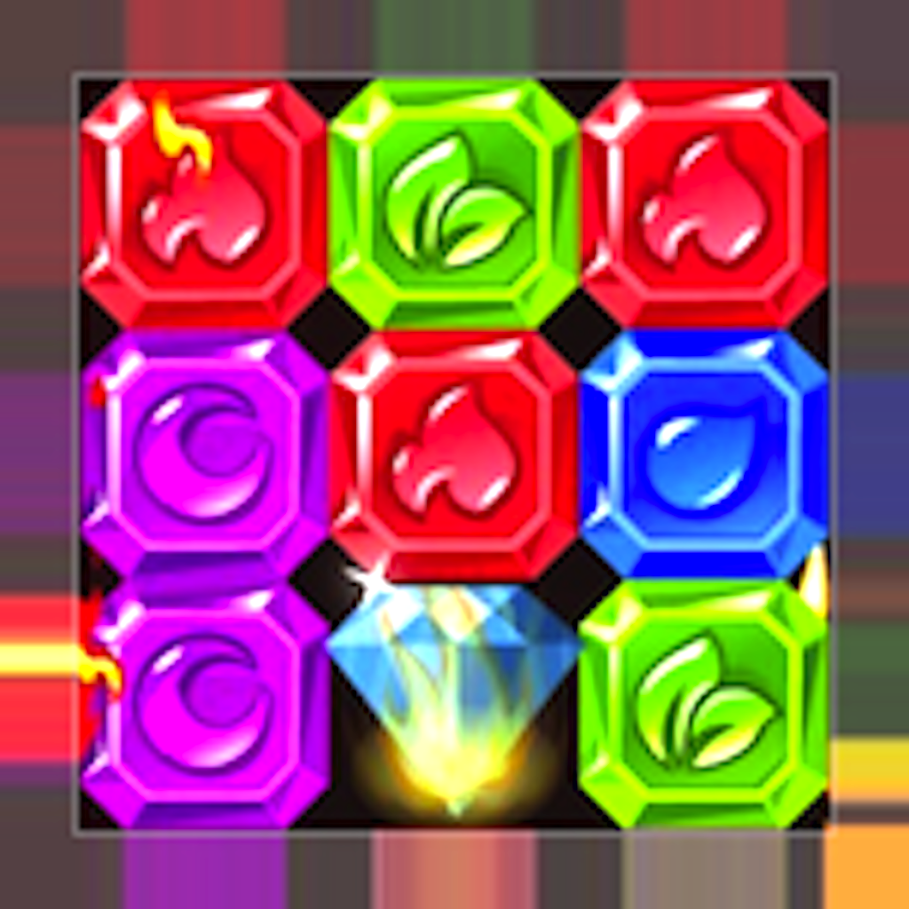 Jewel Gem Star Crush:Connect & Join Hexic Square Pearl icon