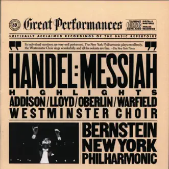 Handel: Messiah (Highlights) by Adele Addison, David Lloyd, Leonard Bernstein, New York Philharmonic, Russell Oberlin & William Warfield album reviews, ratings, credits