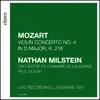 Mozart: Violin Concerto No. 4 in D Major, K. 218 (Live recording, Lausanne 1971) album lyrics, reviews, download