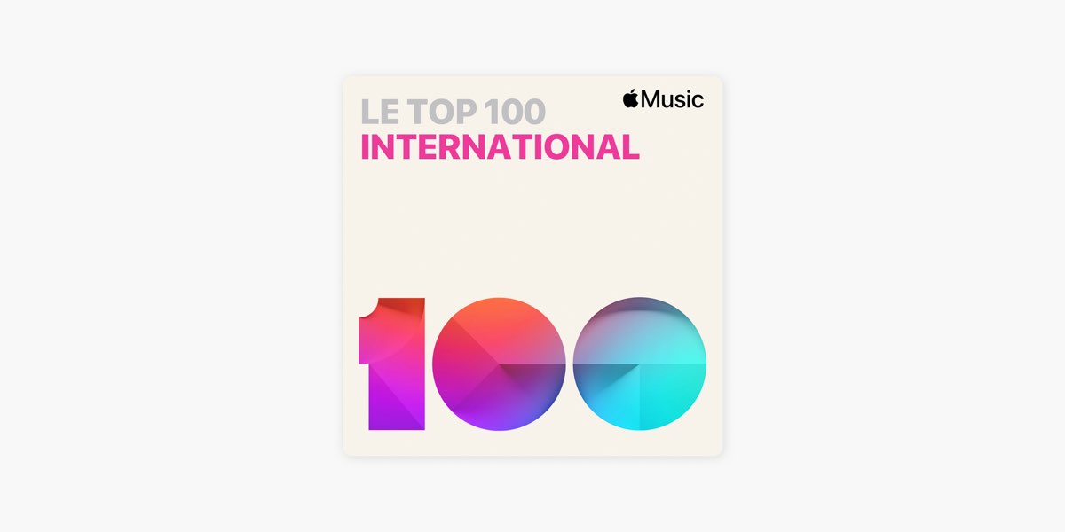 le top 100 international sur apple music