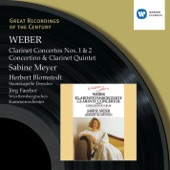 Great Recordings of the Century - Weber: Clarinet Concertos 1 & 2, Concertino in E flat, Clarinet Quintet artwork