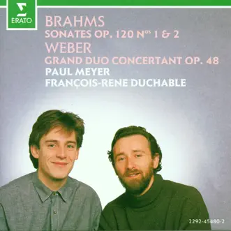 Clarinet Sonata in E-Flat Major, Op. 120, No. 2: II. Appassionato ma non troppo allegro by François-René Duchâble & Paul Meyer song reviws