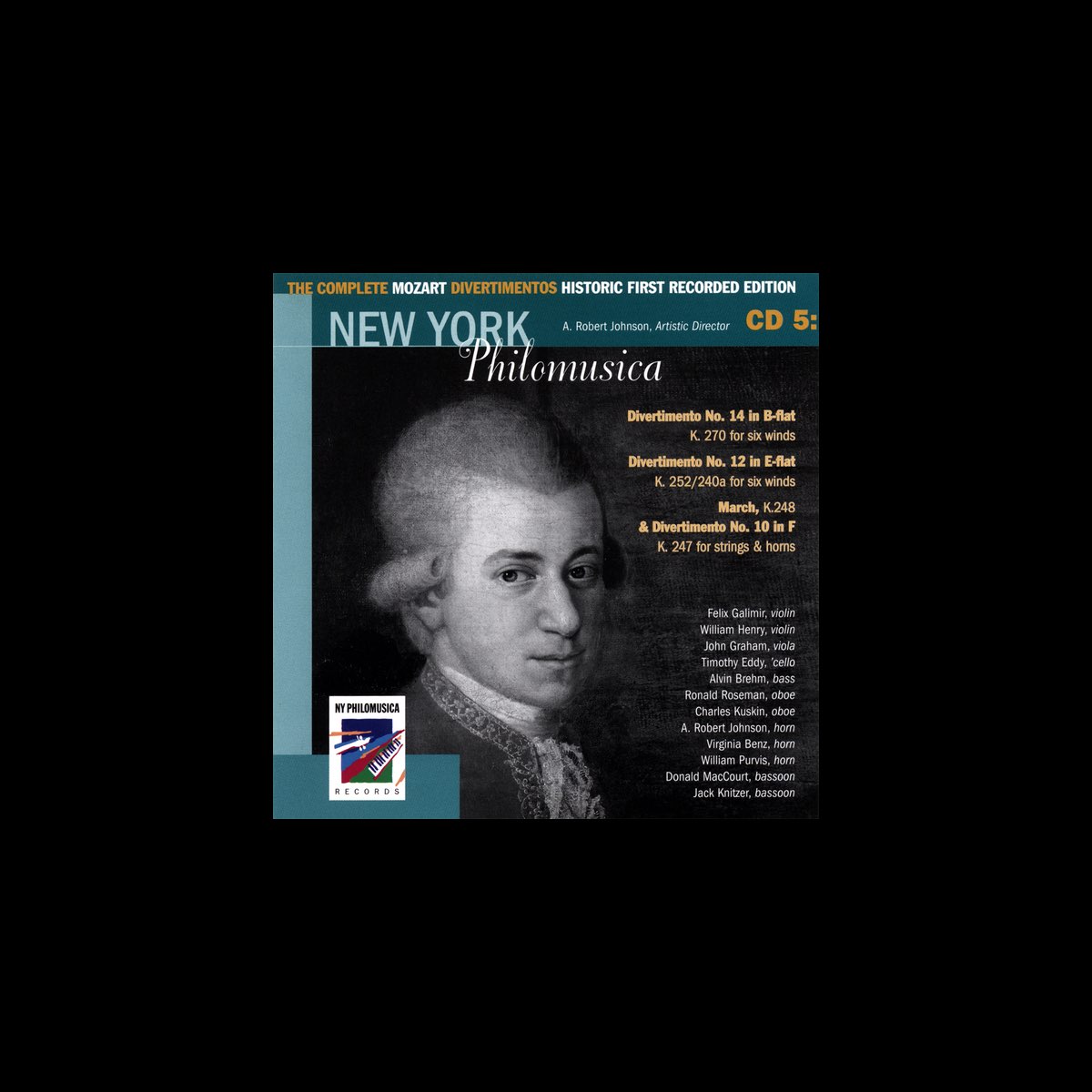 New York Philomusica Chamber Ensembleの「The Complete Mozart Divertimentos Historic First Recorded Edition CD 5」をApple Musicで New York Philomusica Chamber Ensembleの「The Complete Mozart Divertimentos Historic First Recorded Edition CD 5」をApple Musicで