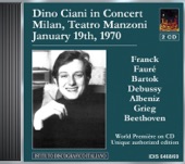 Ciani, Dino: Concert in Teatro Manzoni, Milan (19 January 1970)