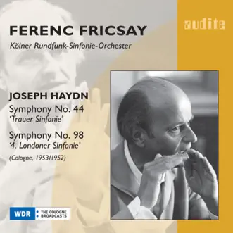 Haydn: Symphonies Nos. 44 & 98 by Ferenc Fricsay & WDR Sinfonieorchester Köln album reviews, ratings, credits