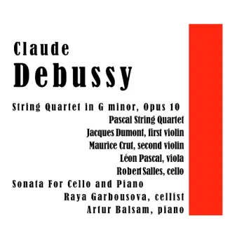 Sonata For Cello and Piano: Prologue: Lent, sostenuto e molto risoluto by Artur Balsam, Raya Garbousova & Claude Debussy song reviws